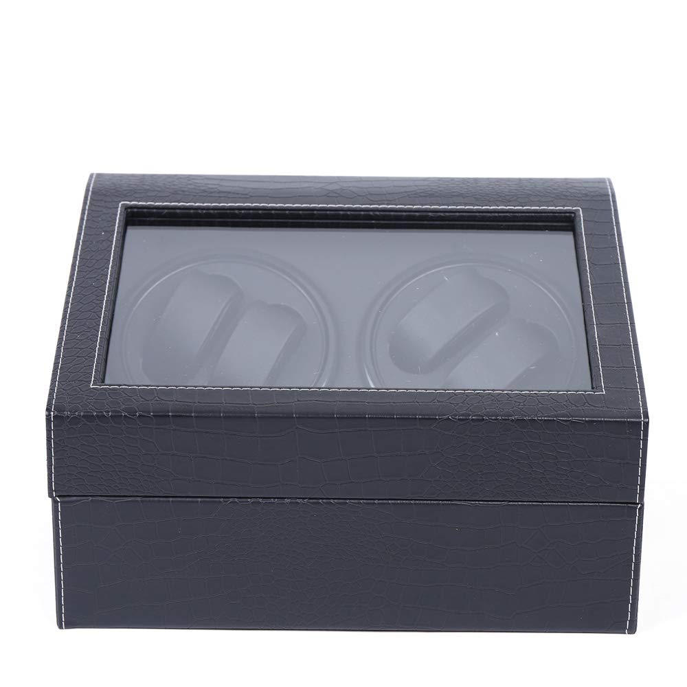 Scatola di carica Orologi automatici 10 Scatola Rotante Orologi Elettrici Nero, Motore Silenzioso, per Ufficio Camera Spogliatoio Negozio, Esposizione Stoccaggio Orologi al Quarzo Sport