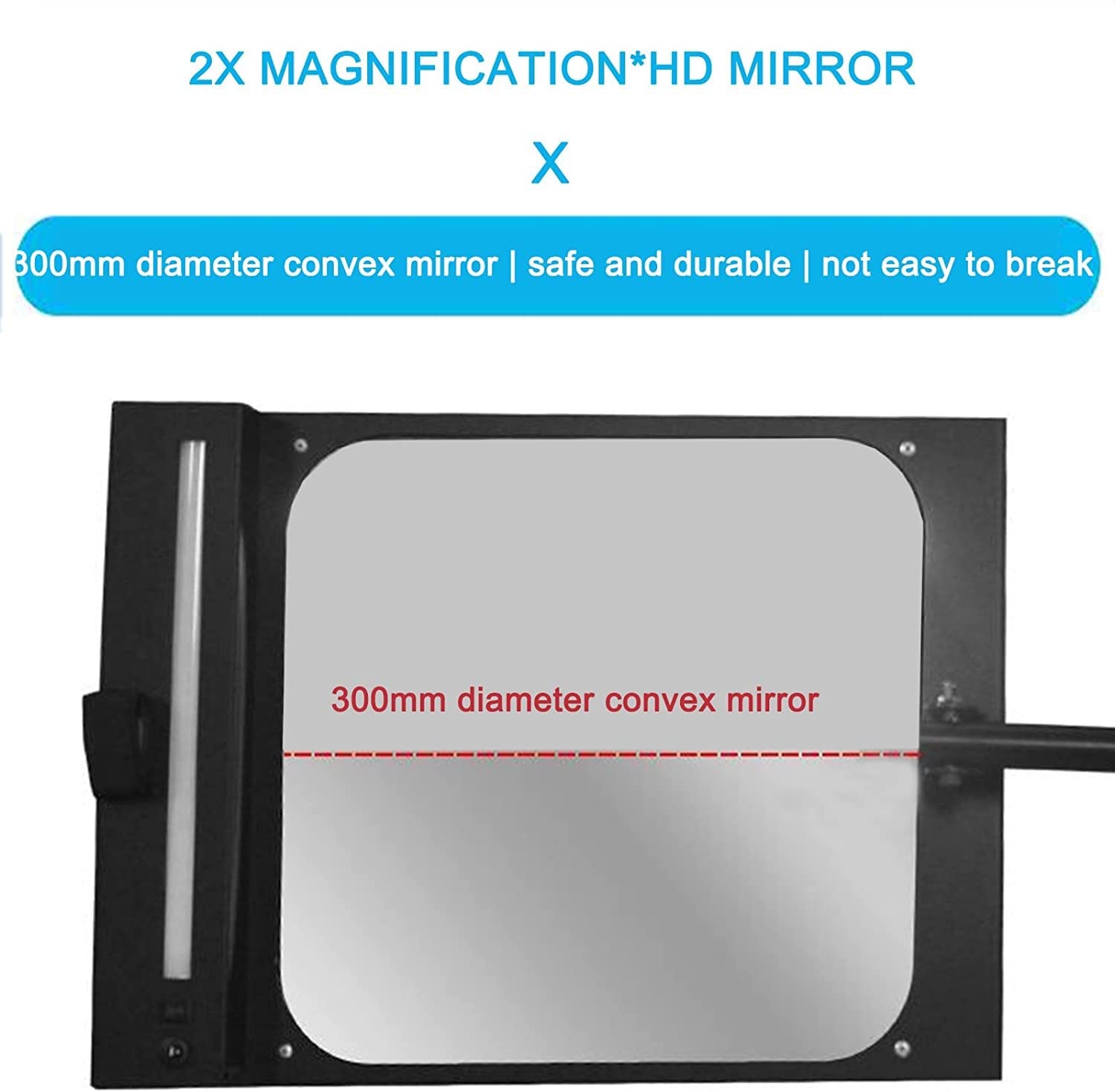 Telescoping Inspection Mirrors lustro samochodowe Lustro domowe pod lusterem inspekcji pojazdu, ze światłem LED,Lusterko do kontroli podkostnej, Regulowane,