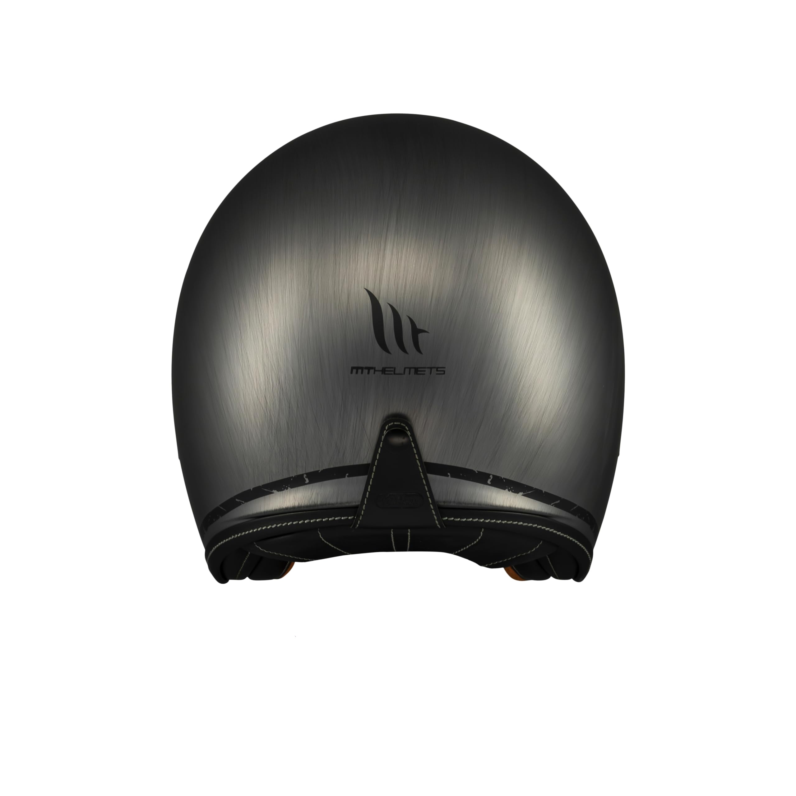 MT Helmets Le Mans 2 SV – Casco Moto Jet Vintage con Detalles en Cuero, Visor Solar Retráctil Full Vision, Interior Lavable y Calota HIRP | Homologado ECE 22.06 & DOT