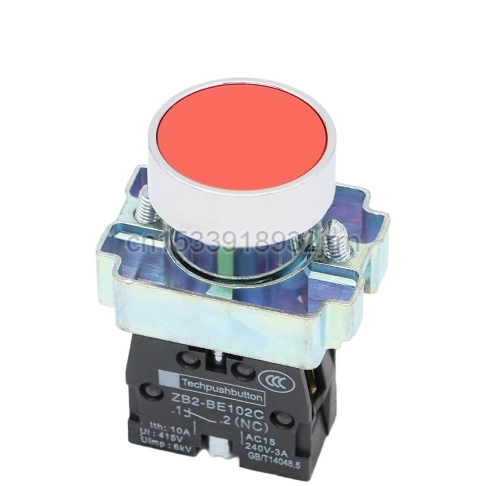 Commutateur de commande XB2 BA31 bouton noir impulsionnel 22mm - 3
