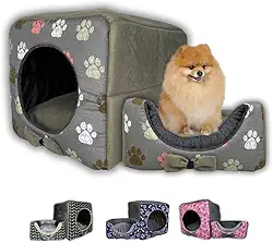 Caminha Casa Pet Iglu Grande: Casinha Cama Luxo Para Cachorro E Gato Com Fundo Impermeável (Cinza)