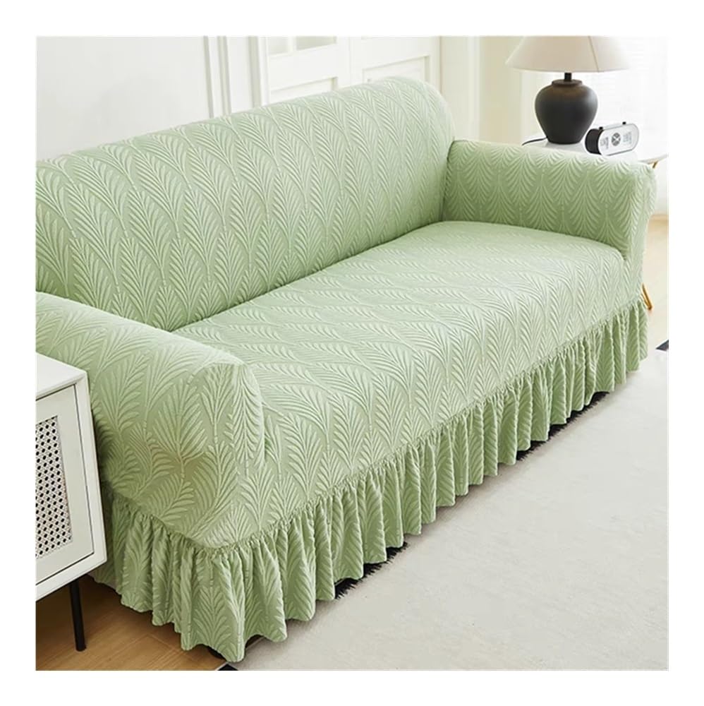 Housses de coussin de canapé en jacquard vert pour une finition premium