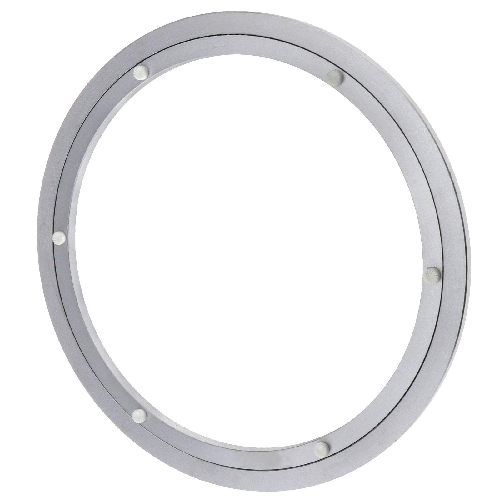 Ototec Silver 12" Aluminium Rotating Bearing Turntable Round Table Swivel Lazy Susan Dining