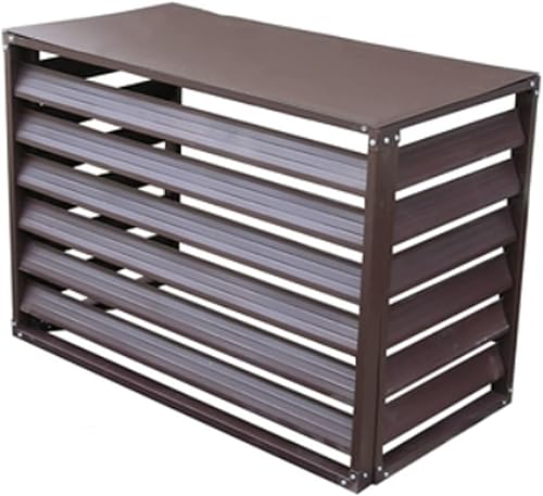 Miniatura 8 de Valla de privacidad para aire acondicionado, cubiertas de aire acondicionado para unidades exteriores, persiana de aluminio, valla decorativa