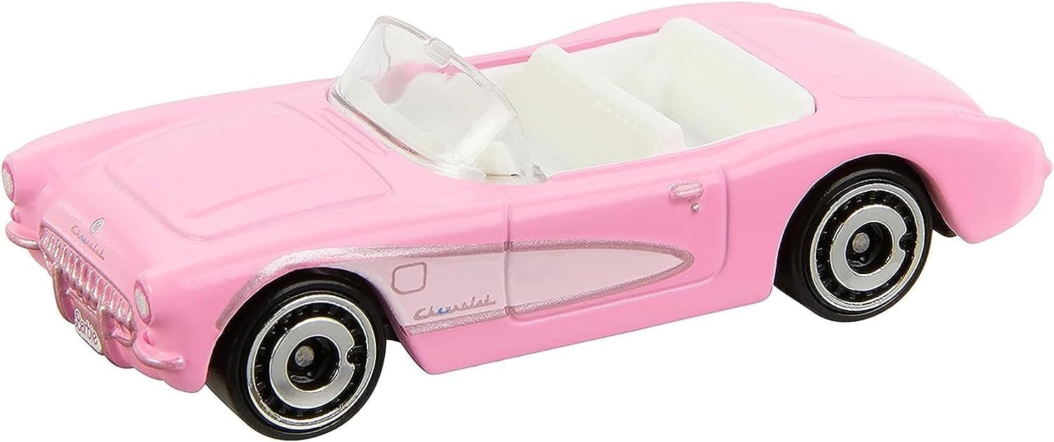 Hot Wheels 2023 Barbie The Movie 1956 Corvette Diecast Vehicle (Pack of 6)