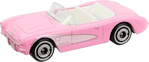 Miniatura 3 de Hot Wheels Barbie The Movie 1956 Corvette - Vehículo fundido a troquel (paquete de 6)