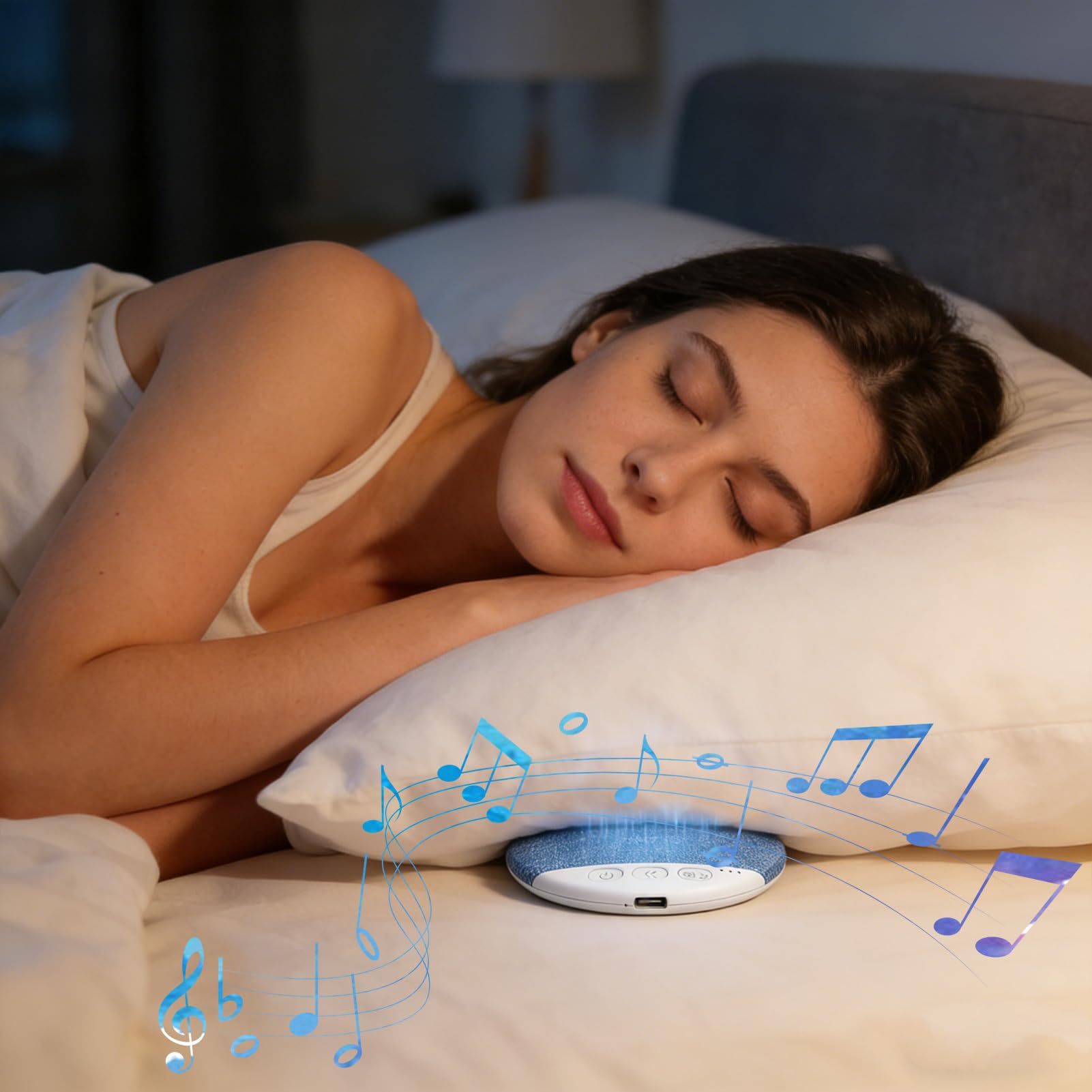 Altoparlante portatile a cuscino, dispositivo di acustico wireless, macchina per il rumore bianco, macchina del suono ricaricabile con copertura morbida, altoparlante a cuscino con struttura Altoparlante portatile a cuscino, dispositivo di acustico wireless, macchina per il rumore bianco, macchina del suono ricaricabile con copertura morbida, altoparlante a cuscino con struttura
