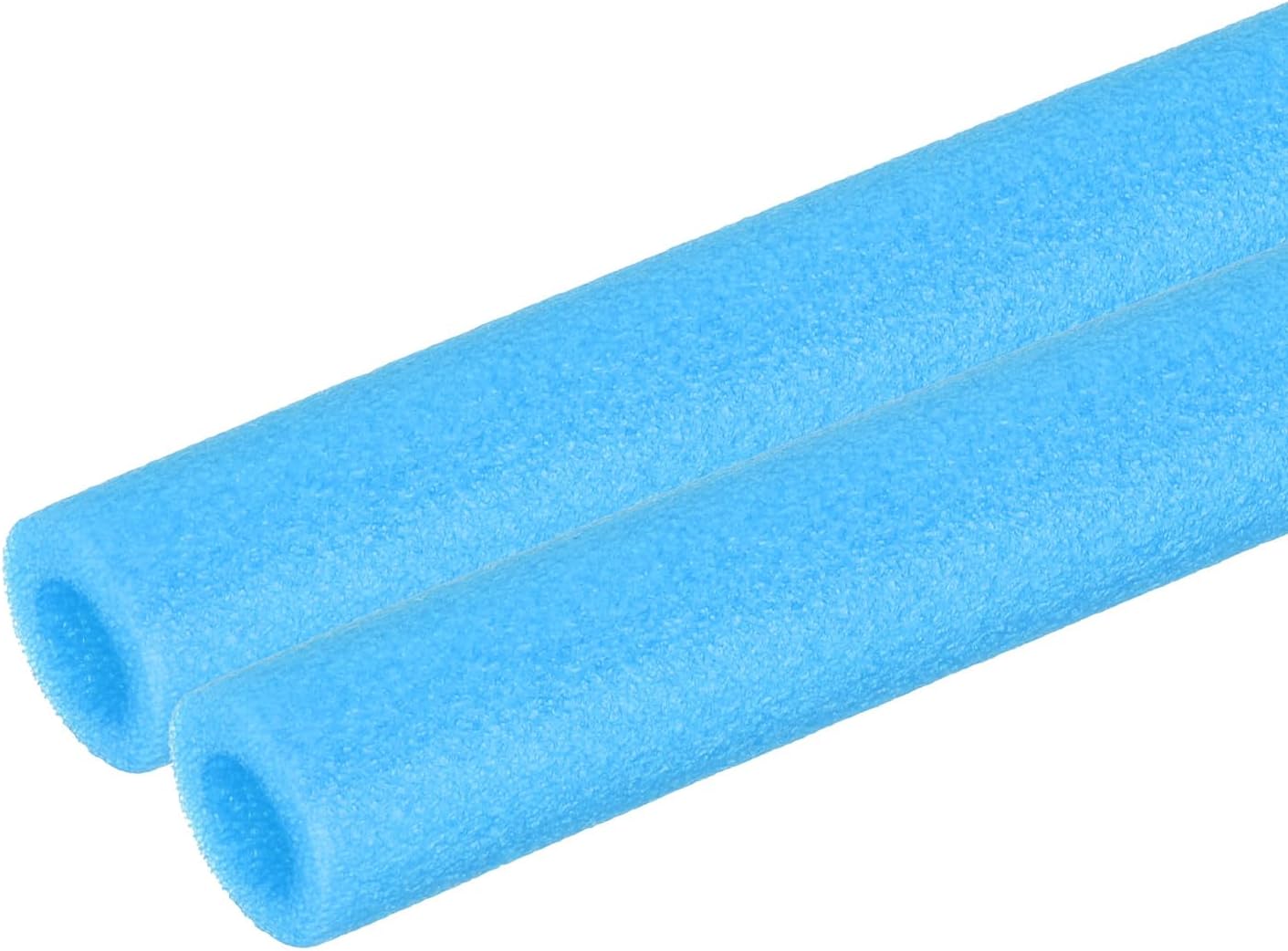 PATIKIL 2 Pcs Pipe Insulation Foam Tube, Heat Preservation Foam Pipe Tubing Covers 3/8" (10mm) ID x 3.3FT x 13/16" OD for Handle Heat Water Pipe Freeze Protection, Blue 3/8" (10mm) ID x 3.3FT x 13/16" OD Blue