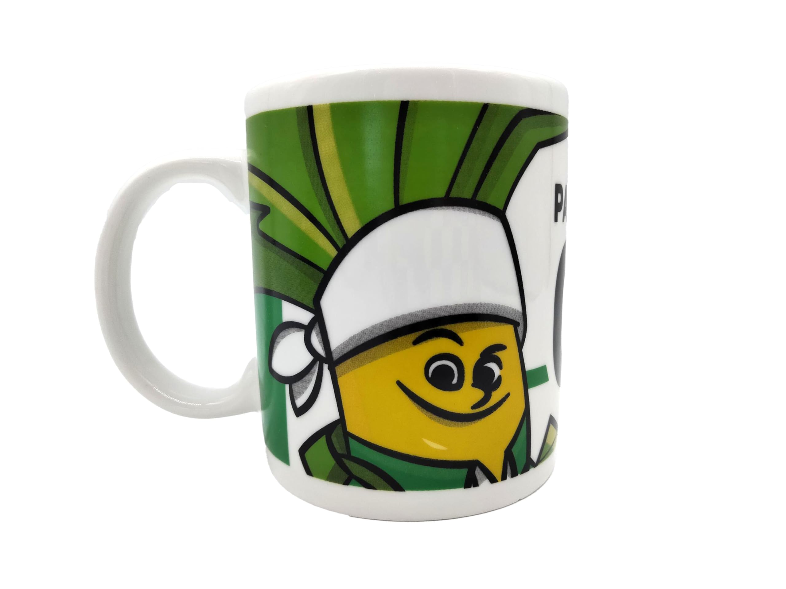 CyP Brands- Real Betis Balompié, Ceramic Mug, Houseware, Breakfast, Palemerin, Tea or Coffee Cup, Green Colour, Official Product
