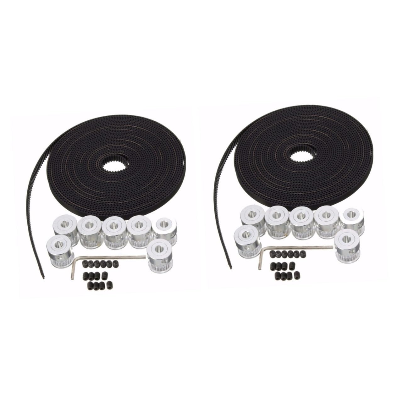 Baluue 16 pcs timing pulley mechanical pulleys belt pulley timing belt Accessories gt2 3d printer