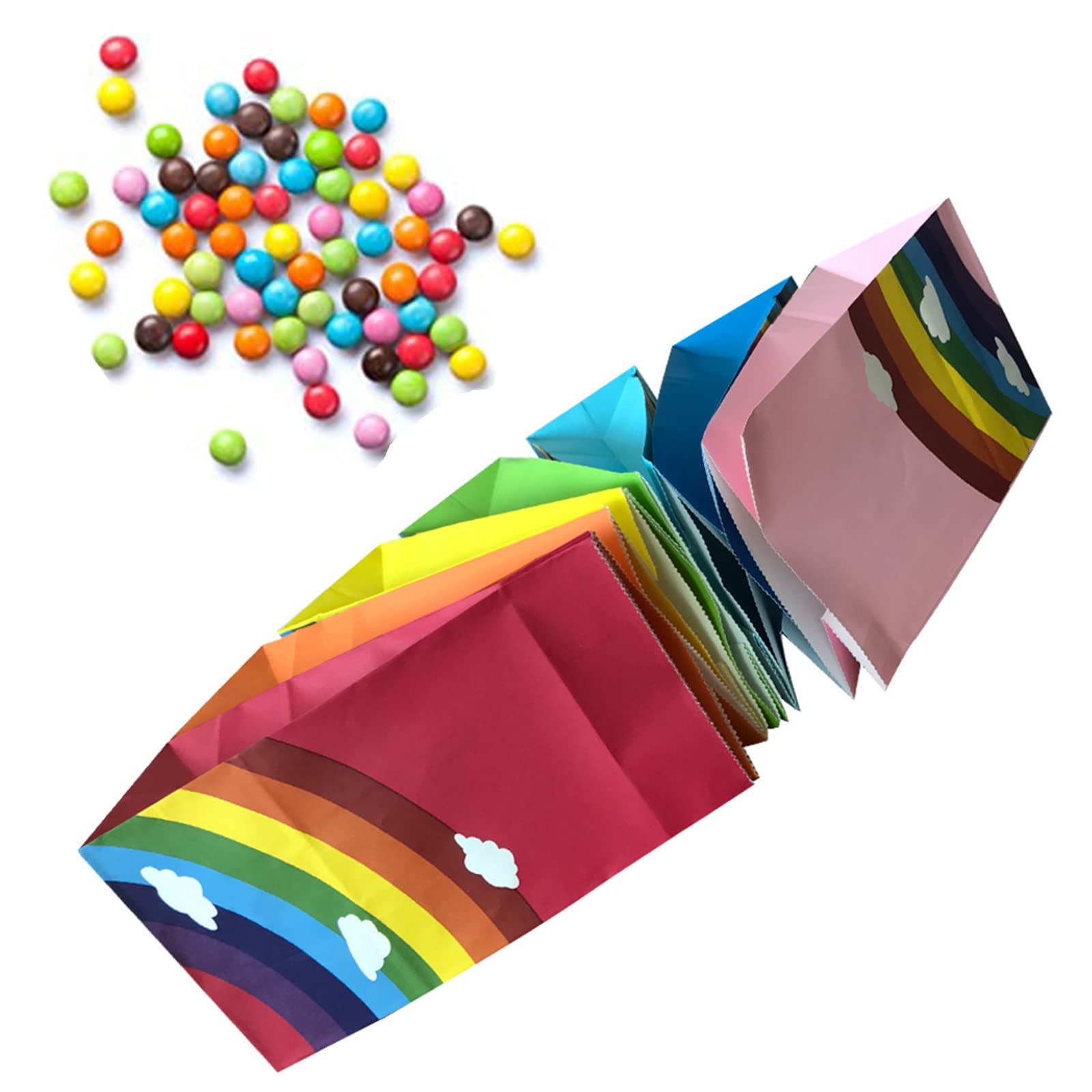 Sacchetti Regalo Di Carta Colorati - Confezione Da 40 Pezzi Con 72 Adesivi | Per Feste E Occasioni Speciali - Foto 2