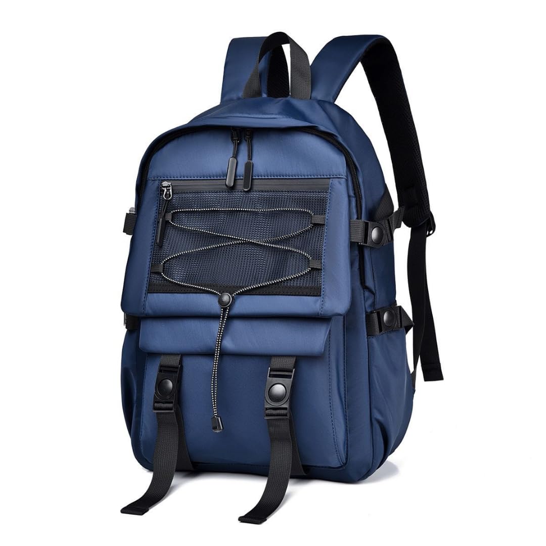 Waterproof Laptop Backpack for Men 15.6" Nylon Lightweight laptop bag with trolley strap Large Capacity-image-29