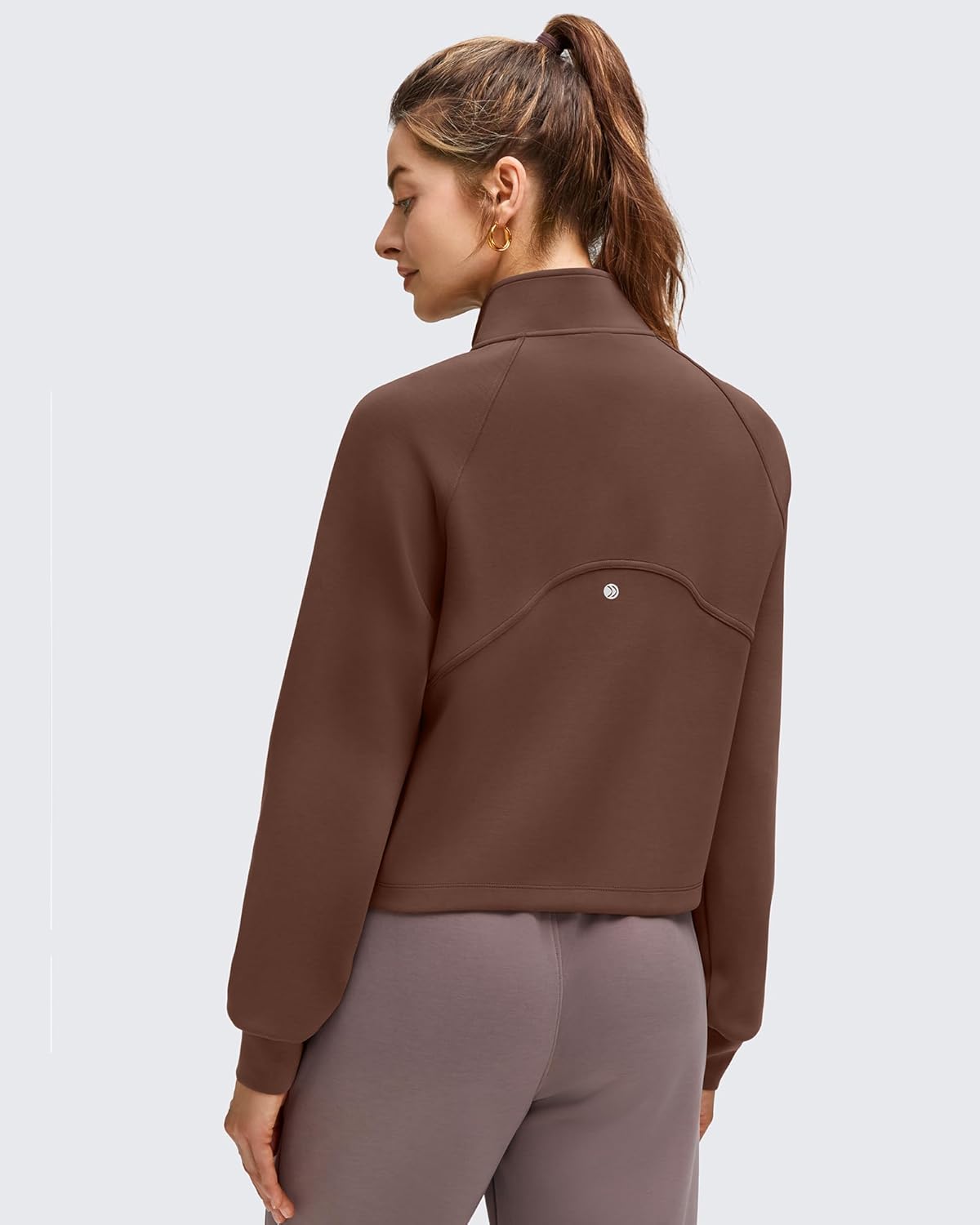 G4Free Smoofit Modal Soft Women's Zip Up Jackets Mock Neck Casual Sweatshirts Athletic Workout Tops with Pockets - Image 4