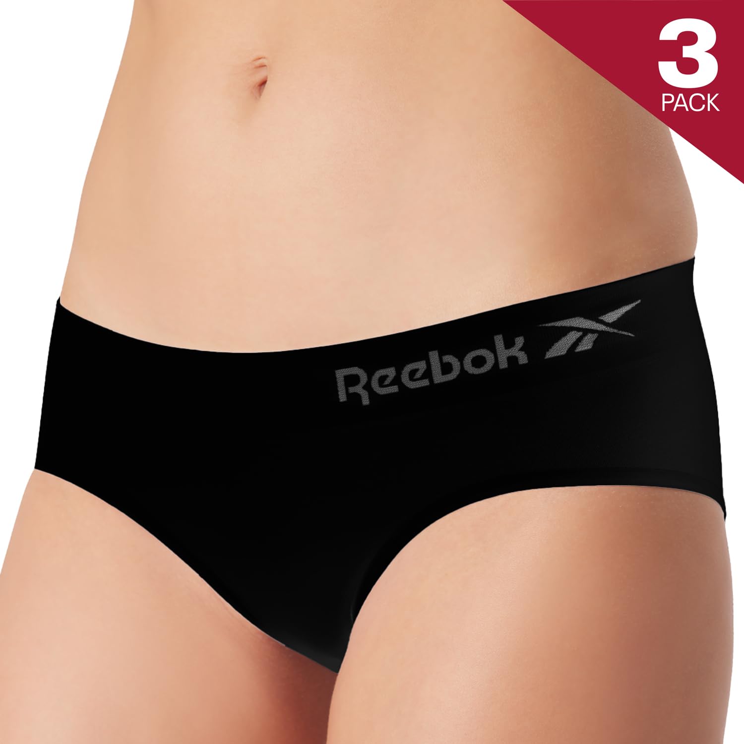 Reebok Figi damskie Raina (3 sztuki), Czarny, M