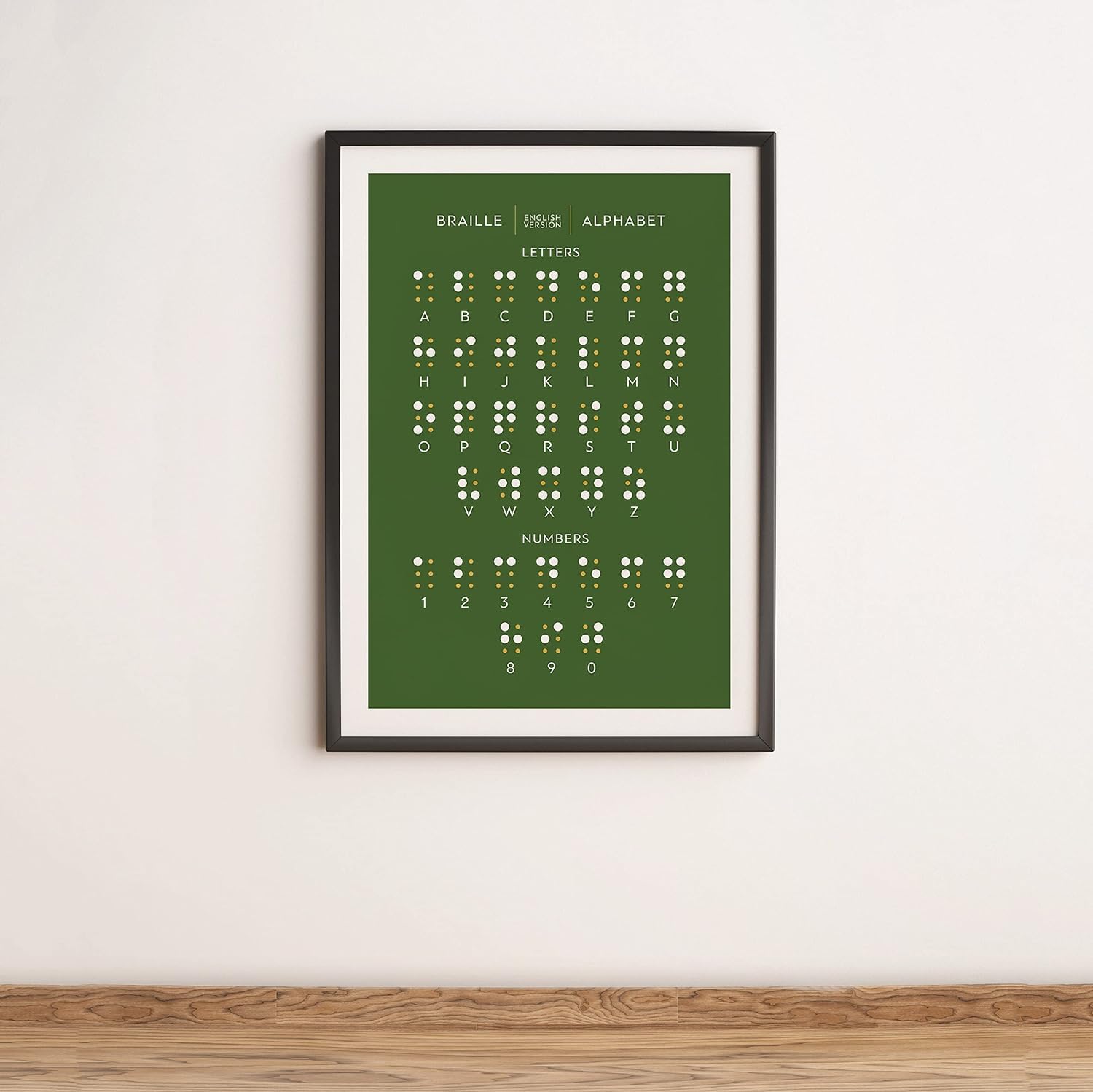 Kwqdozf As Pic Braille Alphabet Green Vintage Metal Aluminum Tin Sign Door Signs Exterior