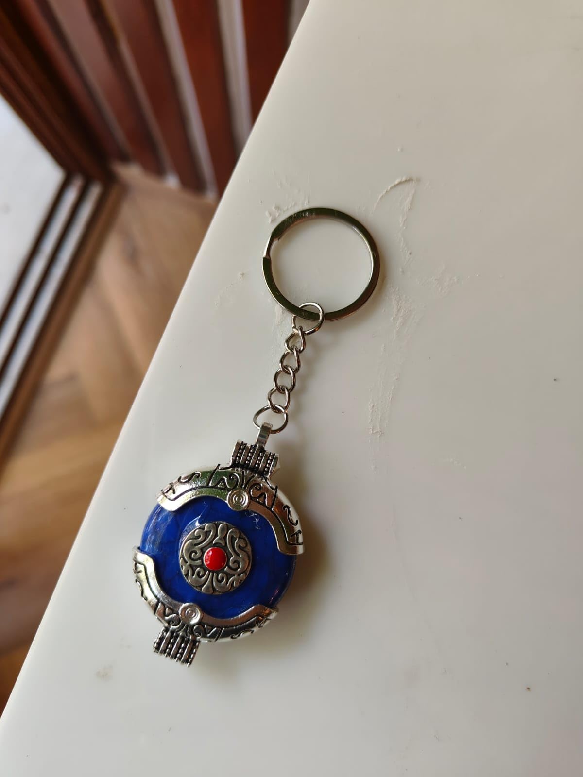 Tibet Theme Blue Stone Key Ring Victorian-picture-28