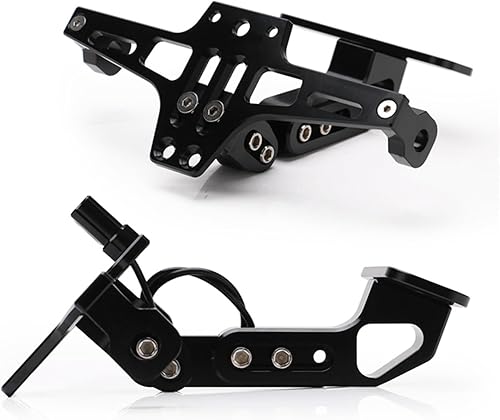 Miniatura 2 de Soporte de matrícula de motocicleta LED de ángulo ajustable para matrícula de motocicleta, soporte de marco de matrícula de aluminio para Msx125