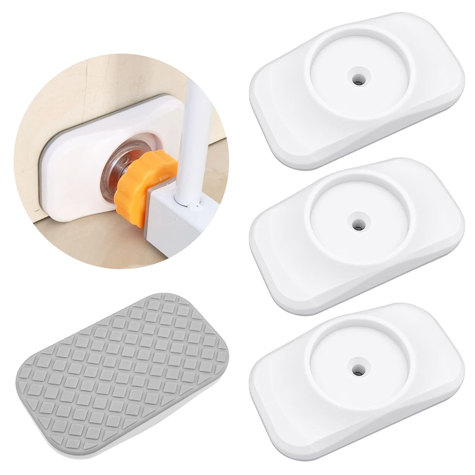 4 Pack Baby Gate Wall Protector, Wall Saver Stair Gate Wall Protector for Baby Gate Extension Stair Gate Extension for Protecting Babies & Pets Safety (Rounded Corners)