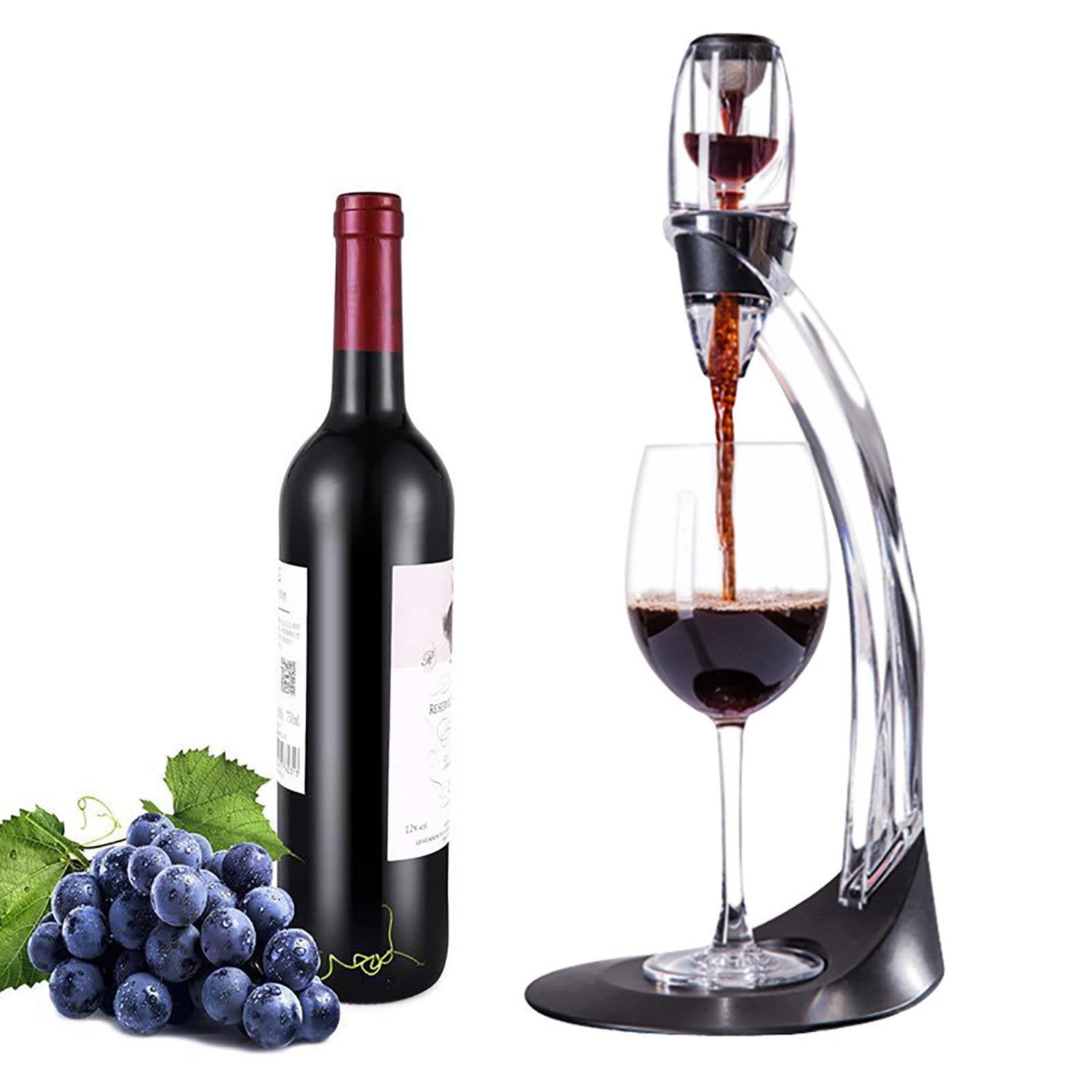Décanteur à vin avec filtre, bec verseur en verre pour la maison et le restaurant