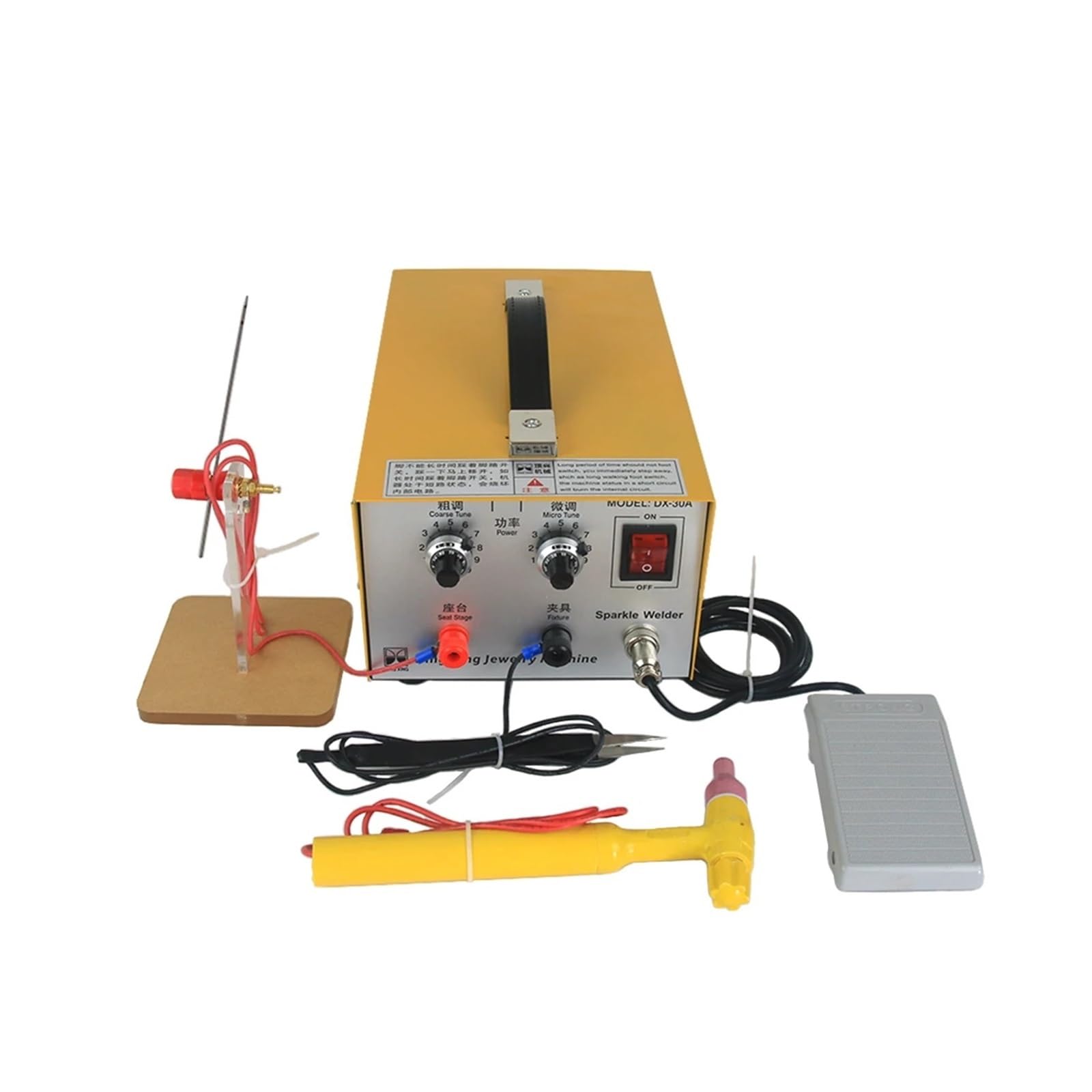 Soldadora láser de mano DX-30A, máquina de soldadura a tope por pulsos, equipo de joyería, herramienta for anillos de oro y plata, hebillas de boca. Para principiantes en bricolaje