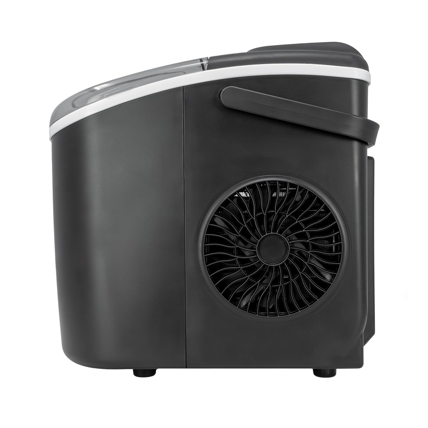 Jocca - Macchina per il ghiaccio domestica con capacità di 12 kg in 24 ore | Sistema autopulente | 2 dimensioni di cubi | Macchina per il ghiaccio portatile a casa