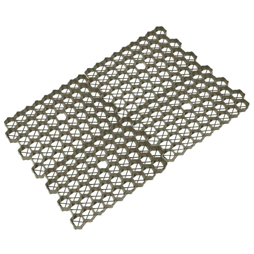 Rasenwaben 16 STK. Grün 60x40x3 cm Kunststoff Bodengitter Rasengitter für Garten Einfahrt Gehweg