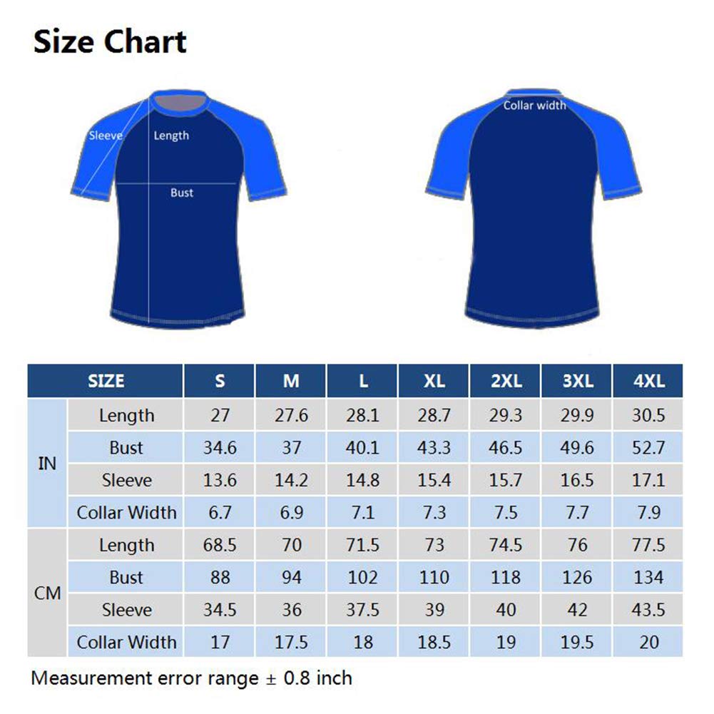 Rash Vest da Uomo Rash Guard Manica Corta Snorkeling Nuoto Surf Top Muta da Sub Protezione UV T-Shirt da Spiaggia