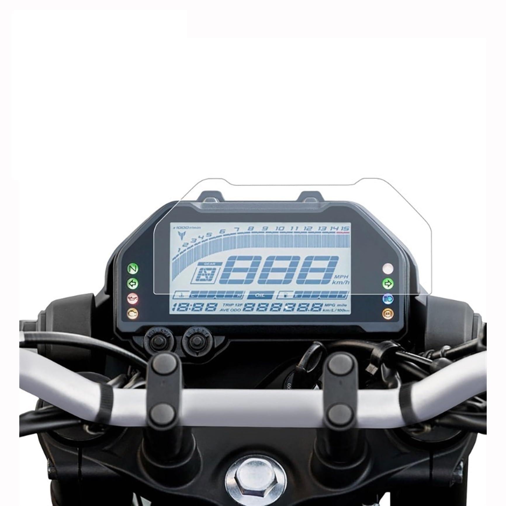 Film protection écran moto premium de haute précision pour Yamaha YZF R3 R15 V4 2022