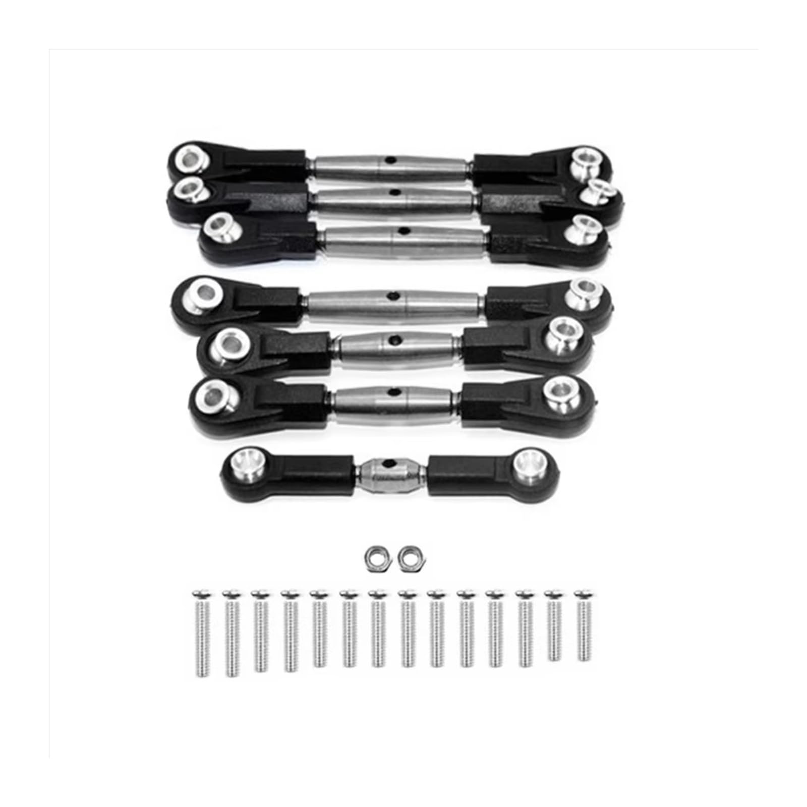 Rc Special Connecting Rod for Hoss for Slash Adjustable Front Rear Pull Tie Rod Steering Rod Blue 4WD RC Car Tracked Vehicle Parts and Accessories Upgrade Replacement Use