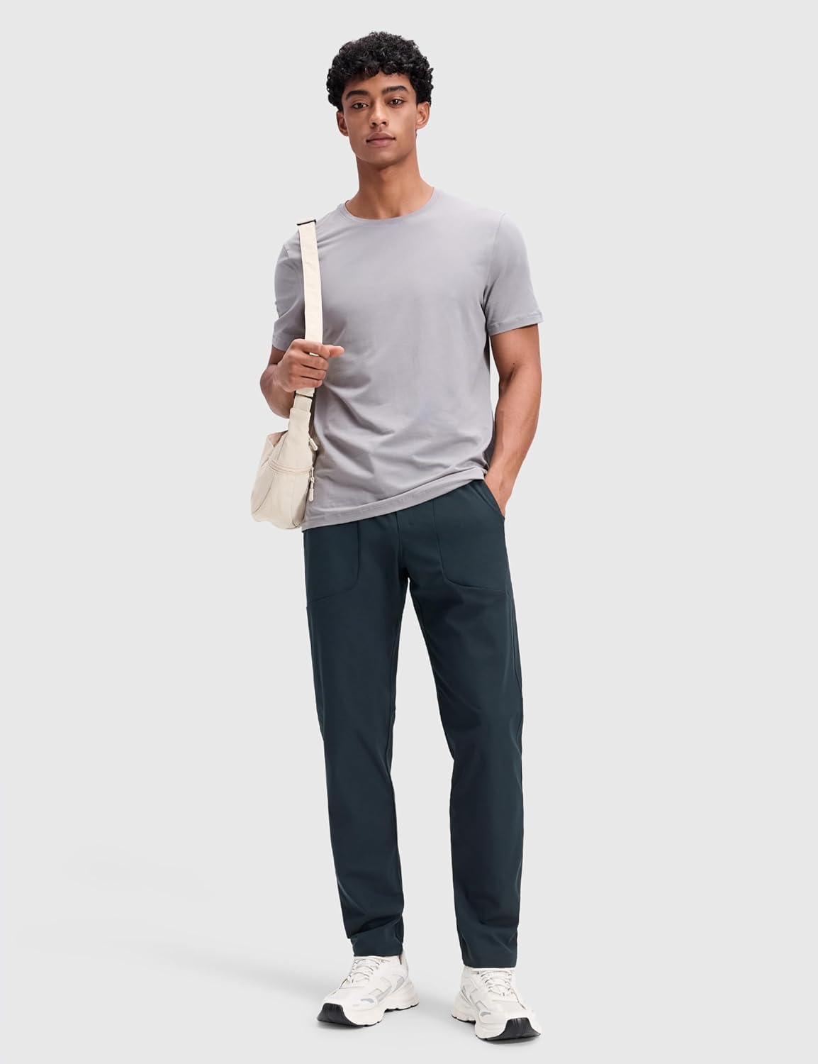 CRZ YOGA All Day Comfy Pull-On Golf Pants for Men 31" - Quick Dry Lightweight Work Casual Pants with Pockets - Image 3