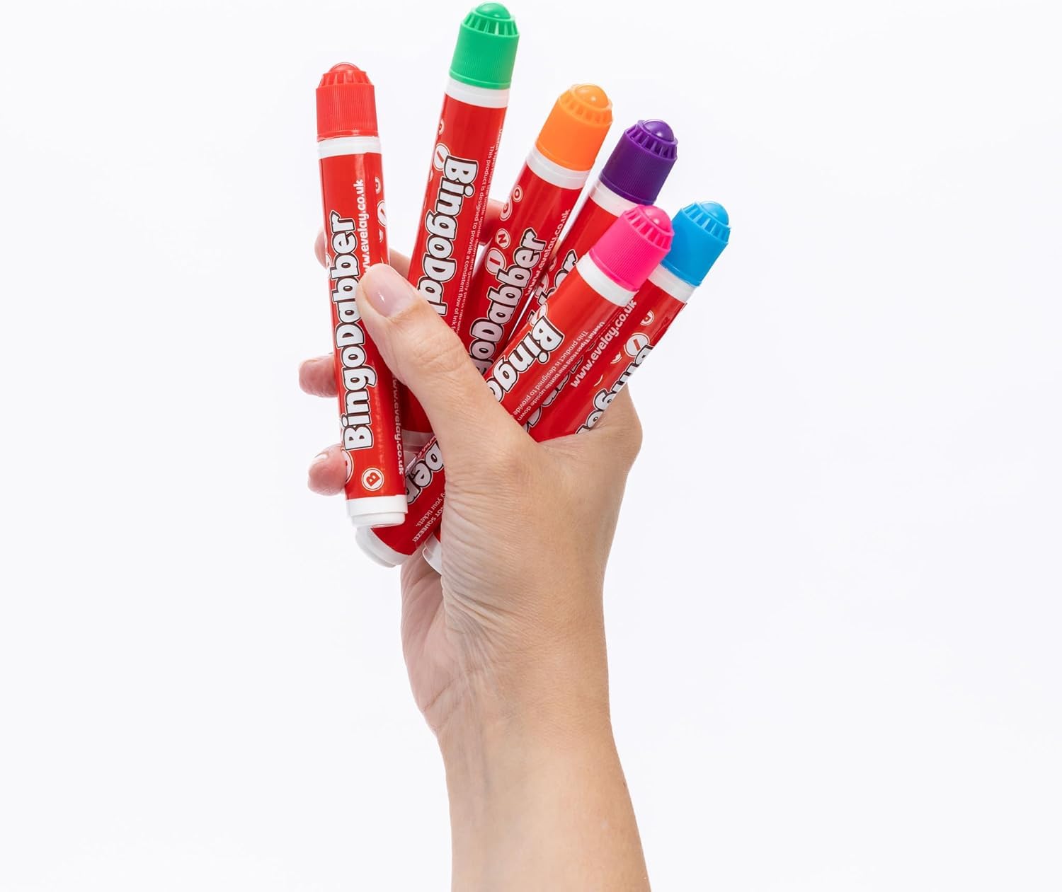 evelay Bingo Dabbers - Pennarelli per biglietti da bingo, colori assortiti, confezione da 24