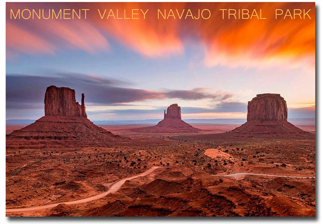 REFRIGERATOR MAGNET Monument Valley Navajo Tribal Park Sunset Travel Refrigerator Magnet Size 2.5inch x 3.5inch Multi Color travel1203
