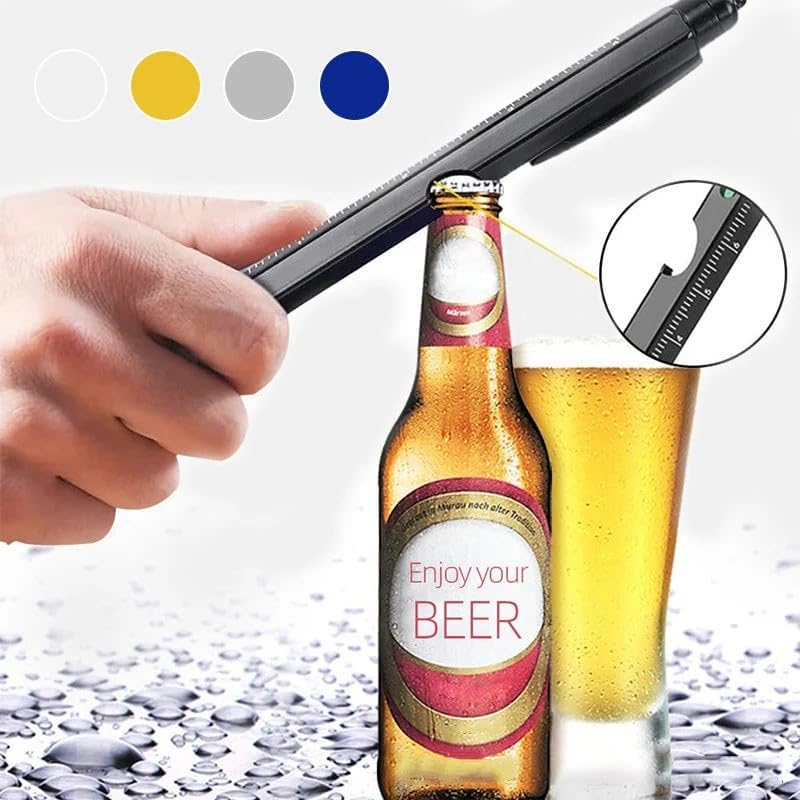 Miniatura 2 de Bolígrafo multiherramienta 9 en 1 para exteriores, multiherramienta de bolsillo con luz LED, regalos para hombres, regalos de Navidad para papá, él,