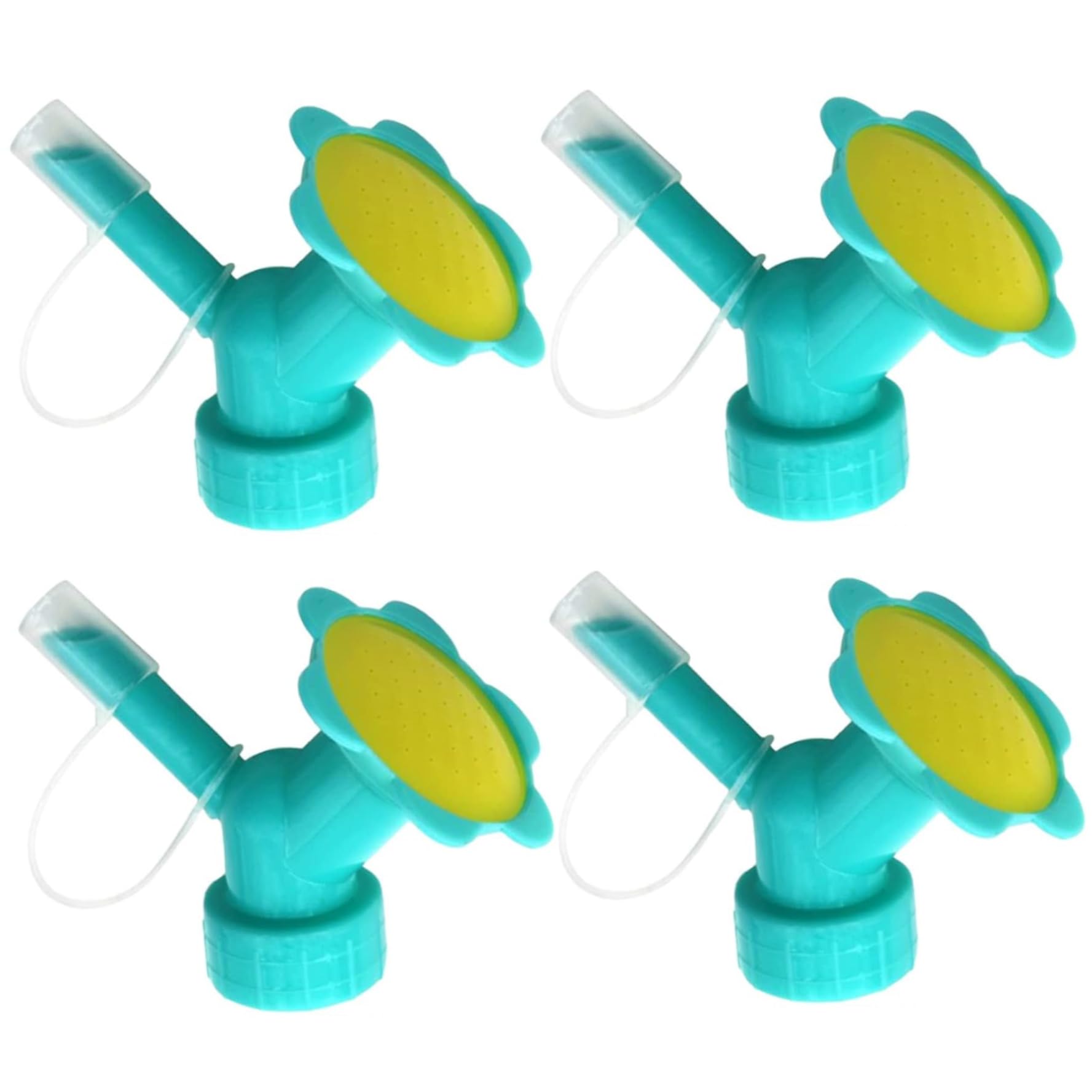 BEAHING Sprinkler Head Cap 4PCS Dual Head Water Bottle Spout Nozzle for Seedlings Plant Garden Tool