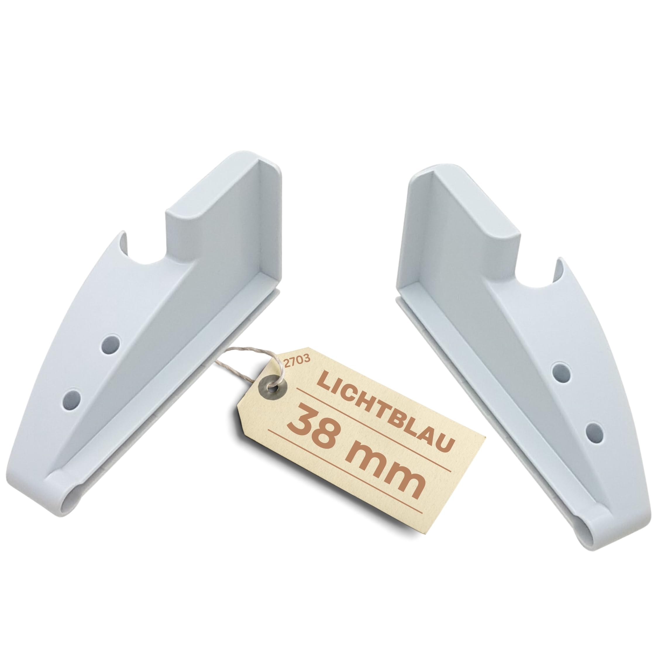 Lichtblau Juego de paneles laterales portabotellas 38 mm derecho 7433698 + izquierdo 7436004 I Liebherr recambios frigoríficos para accesorios portabotellas 7426772 7426774 7426776 7426778