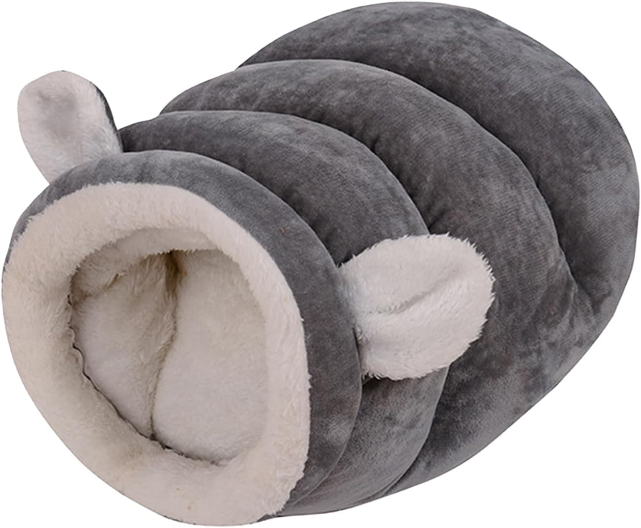 Cat Bed Cave - Plush Dog House Warm Bed,Self Warming Cat Winter Dog Cave - for Kitten Small Animals Bunny Ferret Hamster Hedgehog Indoor Outdoor