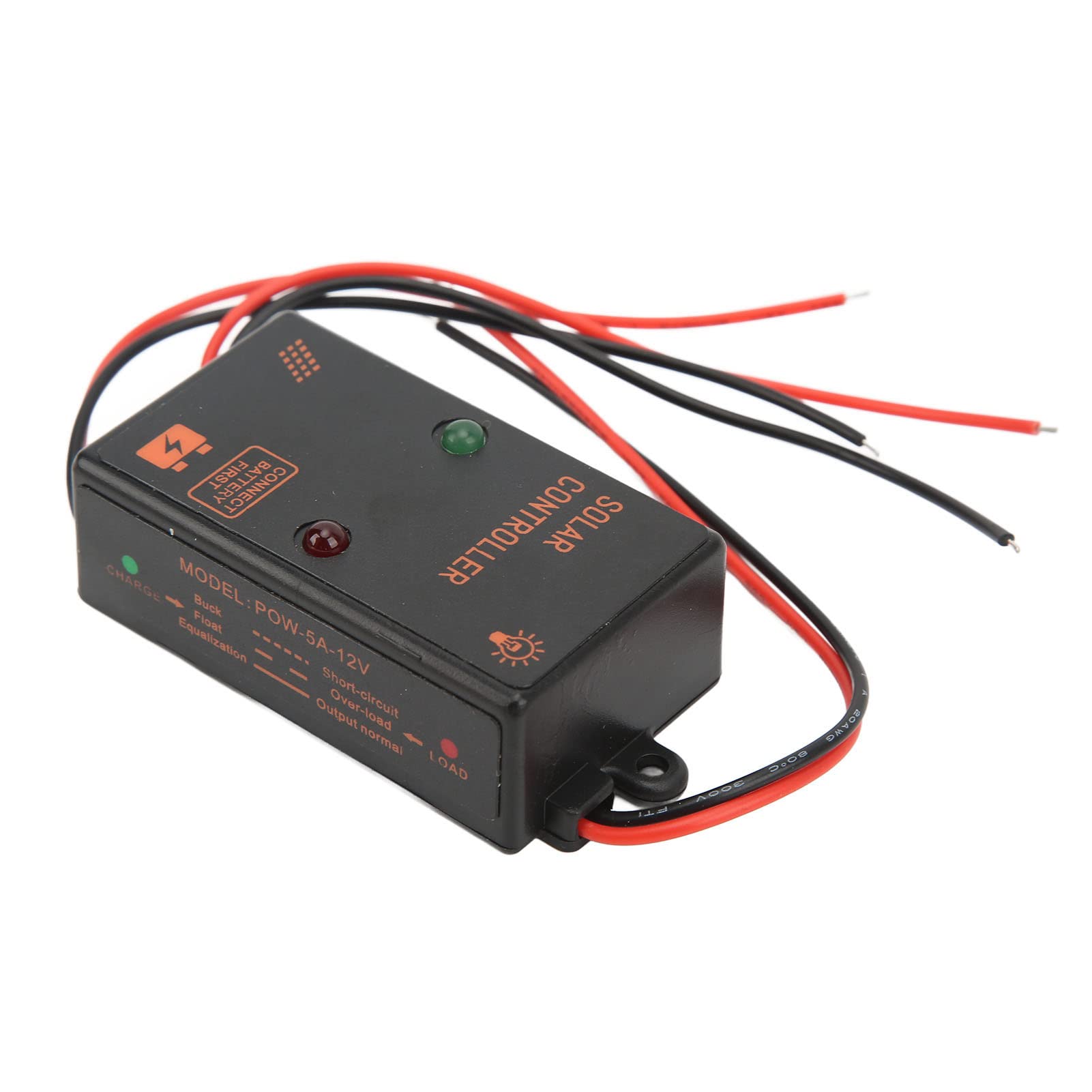 6V 12V 5A Automatische Anpassung Solar Wasserdichter Controller 24h Arbeit PWM Laderegler