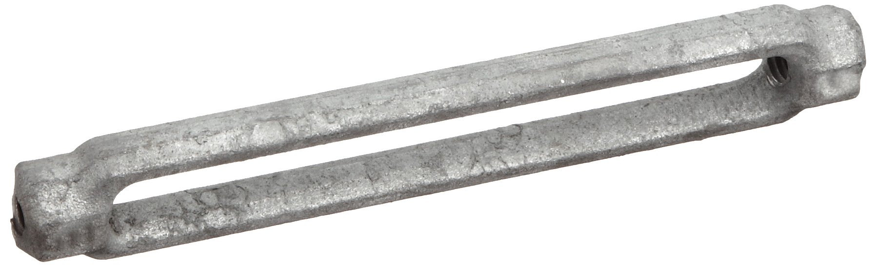 Crosby HG-2510 Galvanized Steel Turnbuckle Body Only, 5/16" Shank Diameter x 4-1/2" Take Up, 800lbs Load Capacity