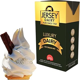 Ice Cream Mix - Soft Serve - Jersey Gold Luxury Ice Cream Mix- Superior Creamy Taste - Use At Home or Commercially - 1L
