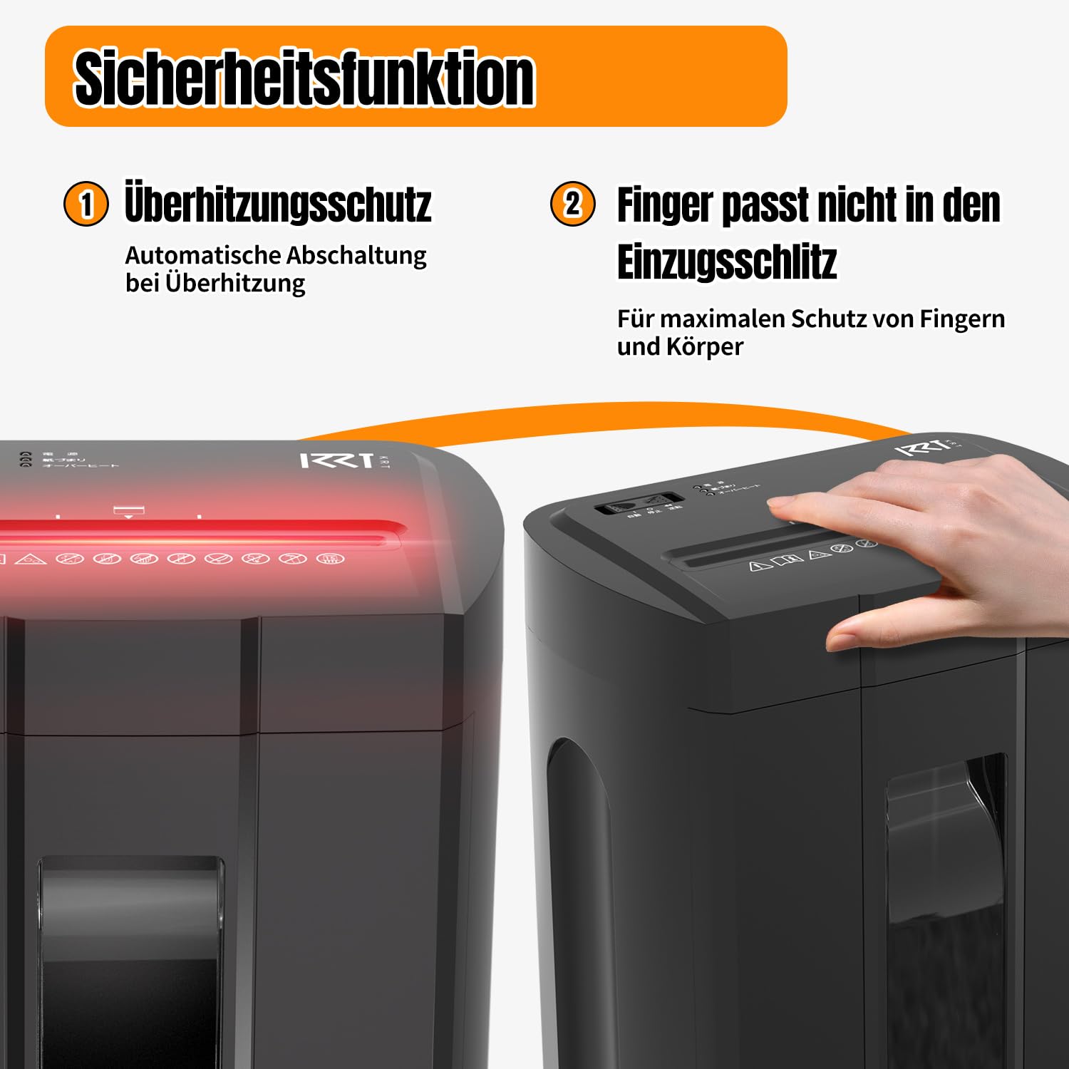 Aktenvernichter, leise 45 dB, Betriebsdauer 45 Min., 15 Blatt, Sicherheits-C-Schnitt P-4, herausnehmbarer 18-Liter-Abfallbehälter, Anti-Papierstau, mit Rollen – für Büro und Zuhause – schwarz