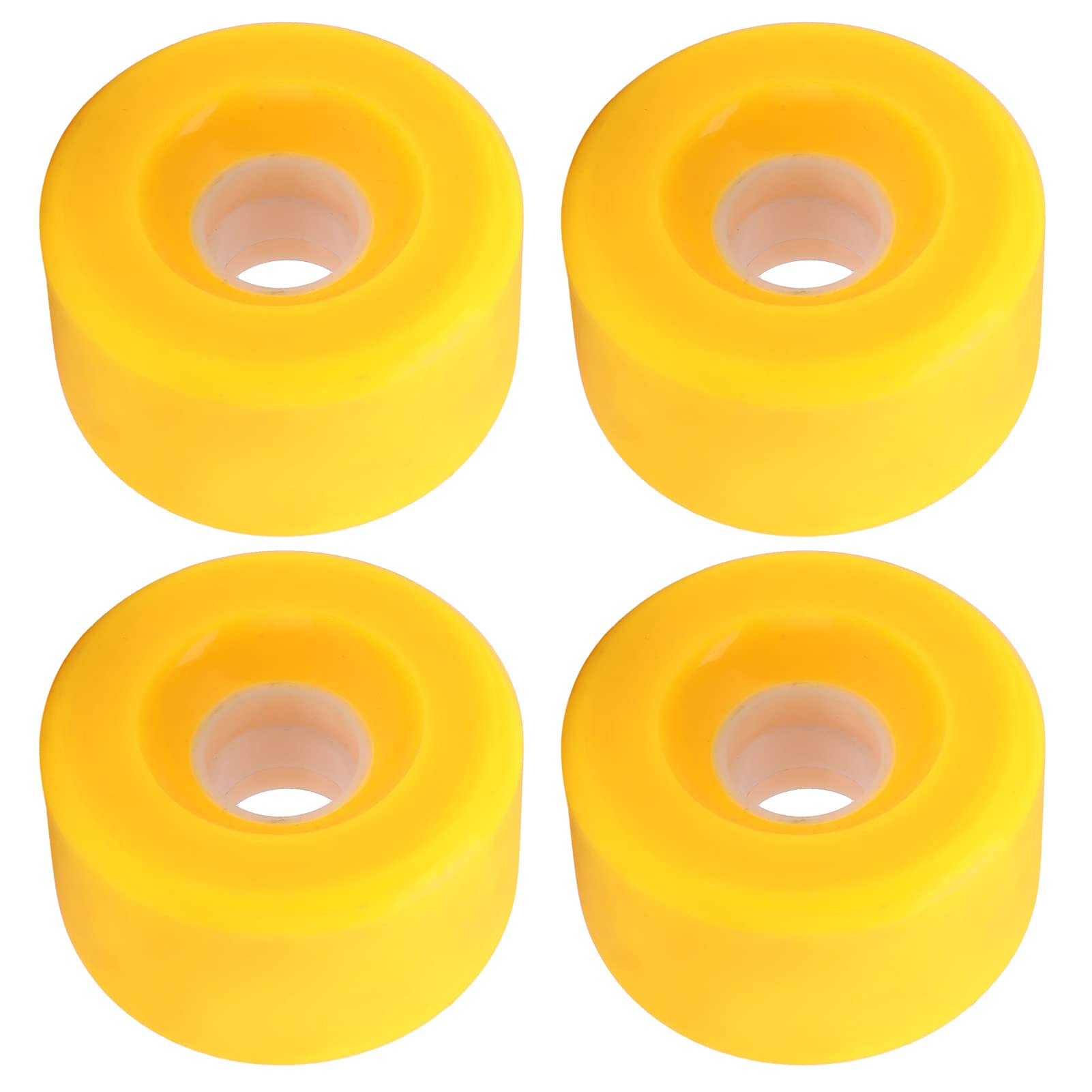 Drfeify Skateboard Wheels 80A Longboard WheelsCruiser Wheels 70mm, Cruiser Wheels 80A 70mm Skateboard Wheelsfor Longboard Cruiser Wheels ReplacementWheels (Yellow)