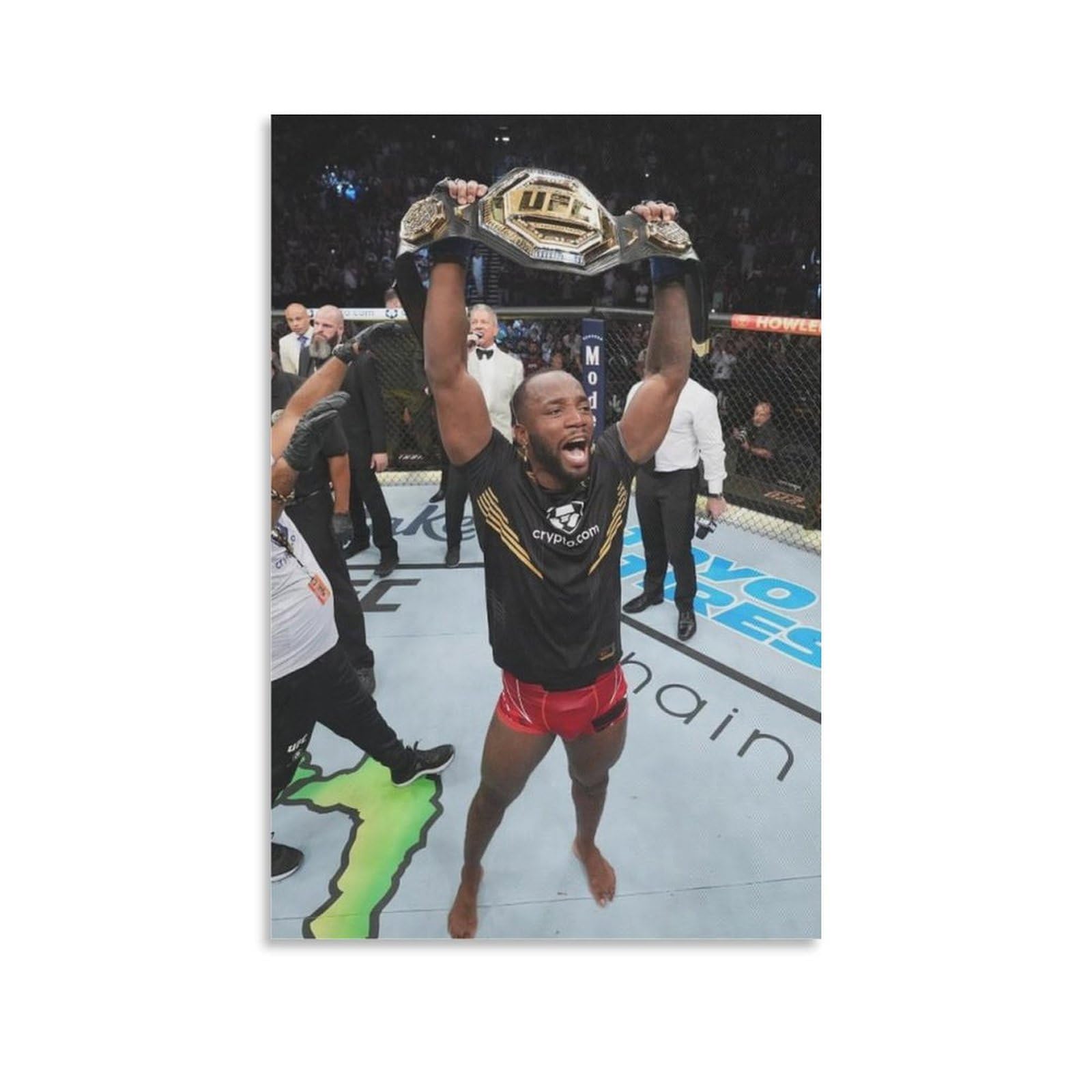 ASUIU Leon Edwards Canvas Poster Poster Painting Canvas Wall Art Living Room Posters Painting 24x36inch(60x90cm)
