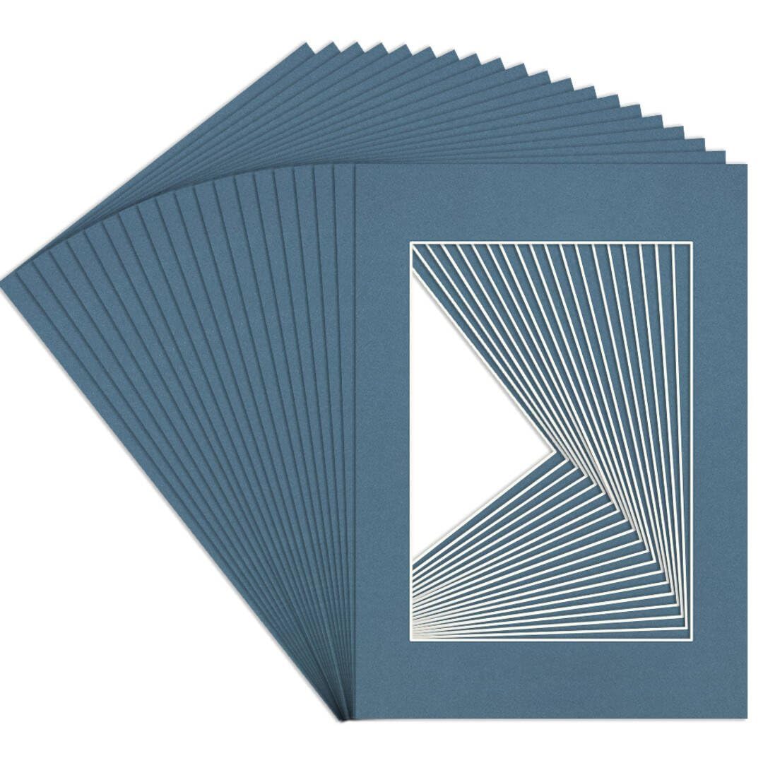 Procut Global A5 Pompadour Picture Mounts to Fit A6 Aperture - Precision Cut Cardboard Photo Mount - Ideal for Frames, Prints, Artwork & Certificates - Sizes & Colours Available - 20 Pack