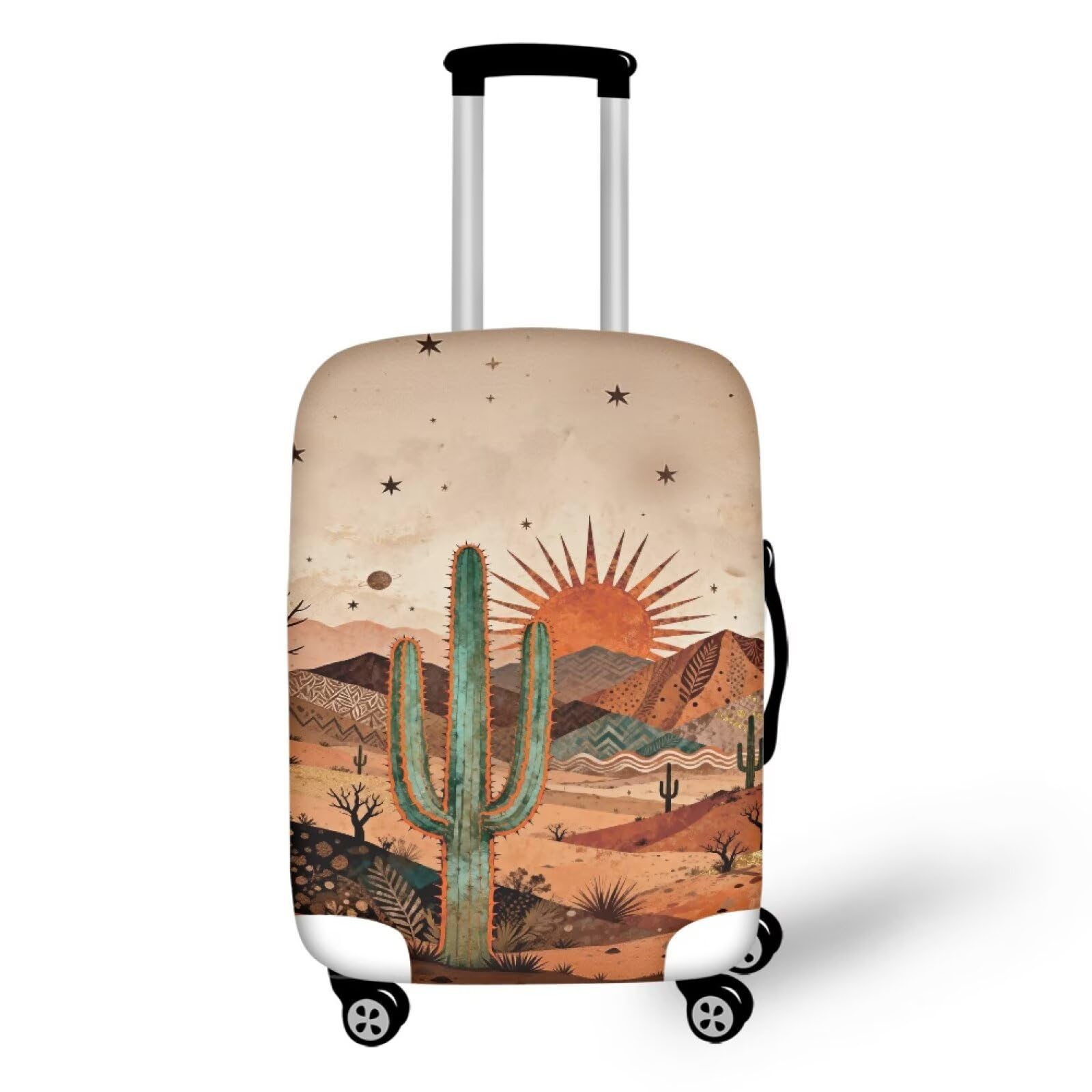 Desert Cactus Luggage Covers,Luggages Covers for Suitcase,Suitcase Protective Cover,Travel Luggage Cover Suitcases Protector Dust Pollution Prevention