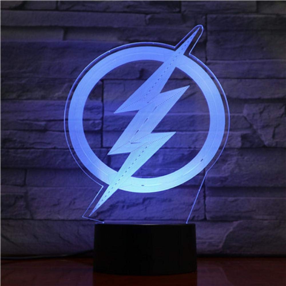 3D Illusion Night Light Desk Lamp Visual Illusion LED Flash Logo Model Toy Table Lamp Boyfriend's Bedroom Decoration Gift Led 7 Color Changing for Bedroom Decor Touch TIEHENG HOICHAN
