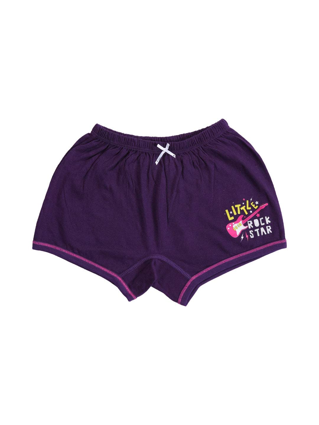 BODYCARE Girls Printed Shorts Pack of 4 Print Suitable for All Day wear with Ultrasoft and Durable Waistband for Rash Free Experience - Image 2 thumbnail