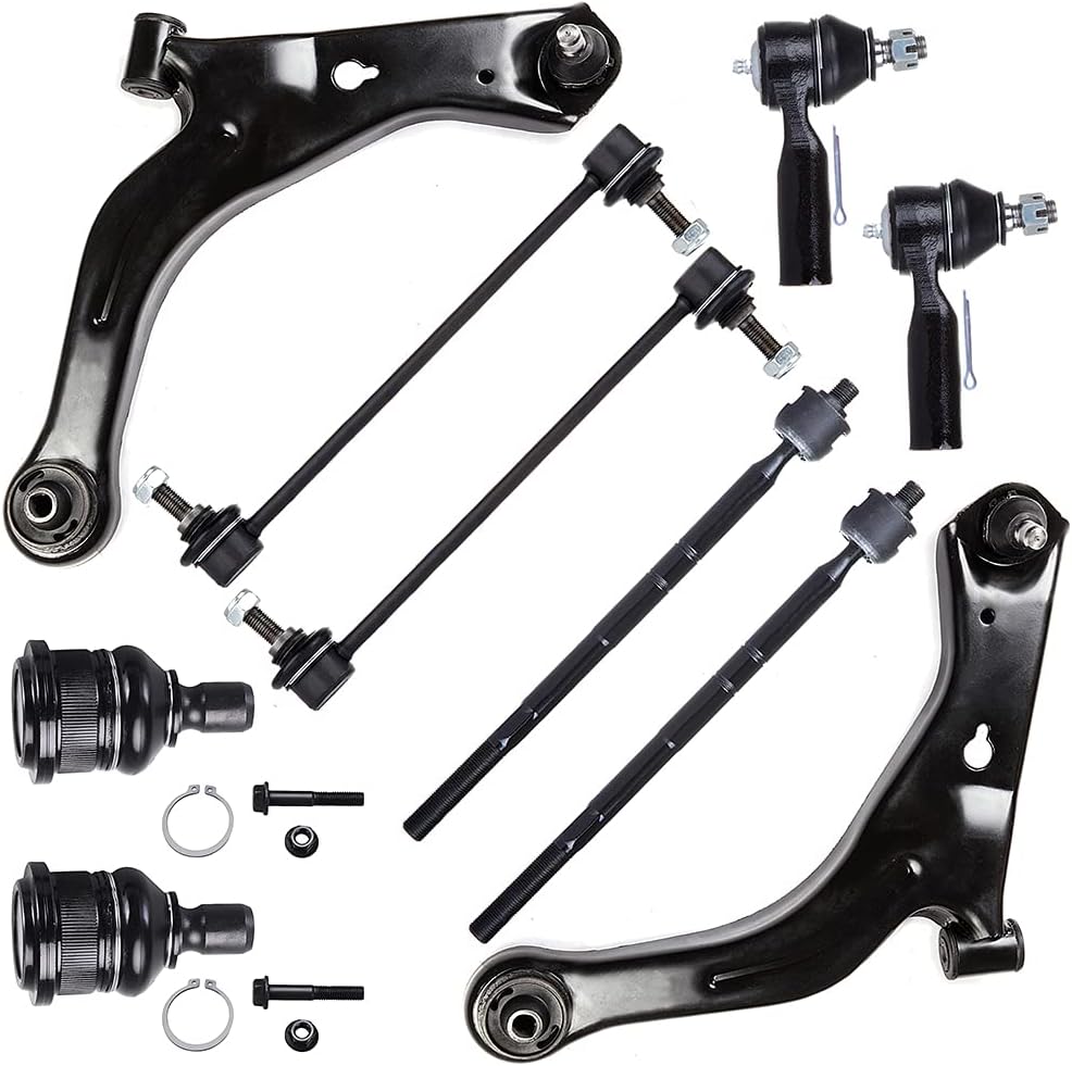 ASAPE Front Control Arm And Ball Joint Tie Rod Suspension Kit Replacement for 2001-2004 for Ford Escape 2001-2004 for Mazda Tribute - 10PCS Set