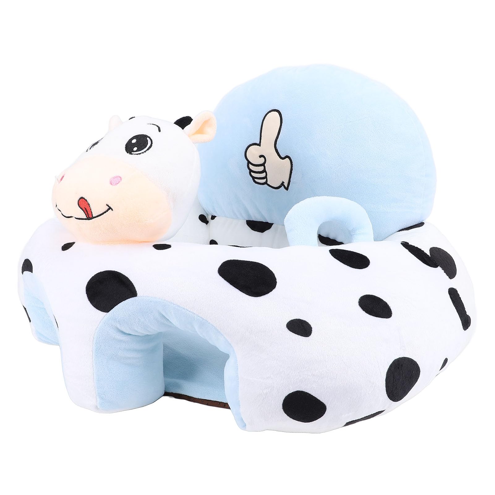 Generic Seggiolino di Supporto per Neonato Comodo Peluche in Cartone Animato con Fondo Antiscivolo, Sedia da Apprendimento per la Casa, Altezza 35 Cm
