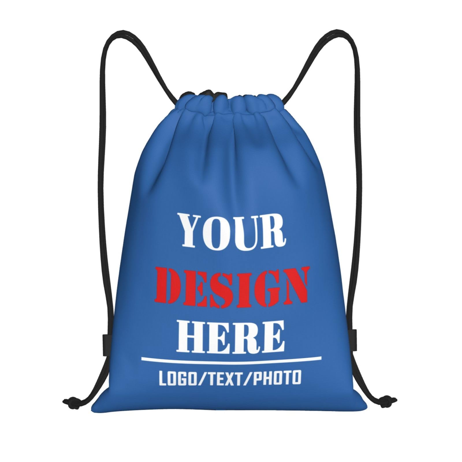 Tingwei Personalised Backpack in Bulk, custom Drawstring Bag for Men and Women, Waterproof Sports Bag with add Photo/Logo/Text, Swimming Bag for Children and Adults