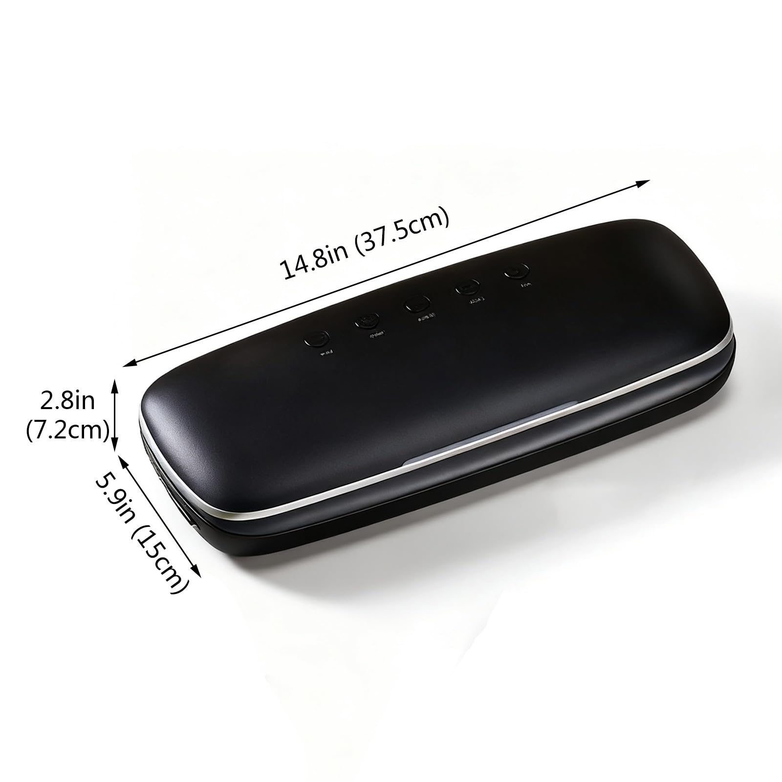 Automatic Vacuum Sealer Machine, Compact Food Preservation System with External Pumping, for Home Kitchen, Extend Food Freshness(Black)